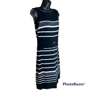 White House Black Market Sleeveless Striped Dress - Size 6